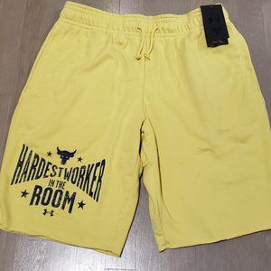 Under Armour UA Project Rock Terry Quick Dry XXL Men Shorts 1370459-760 2XL NWT